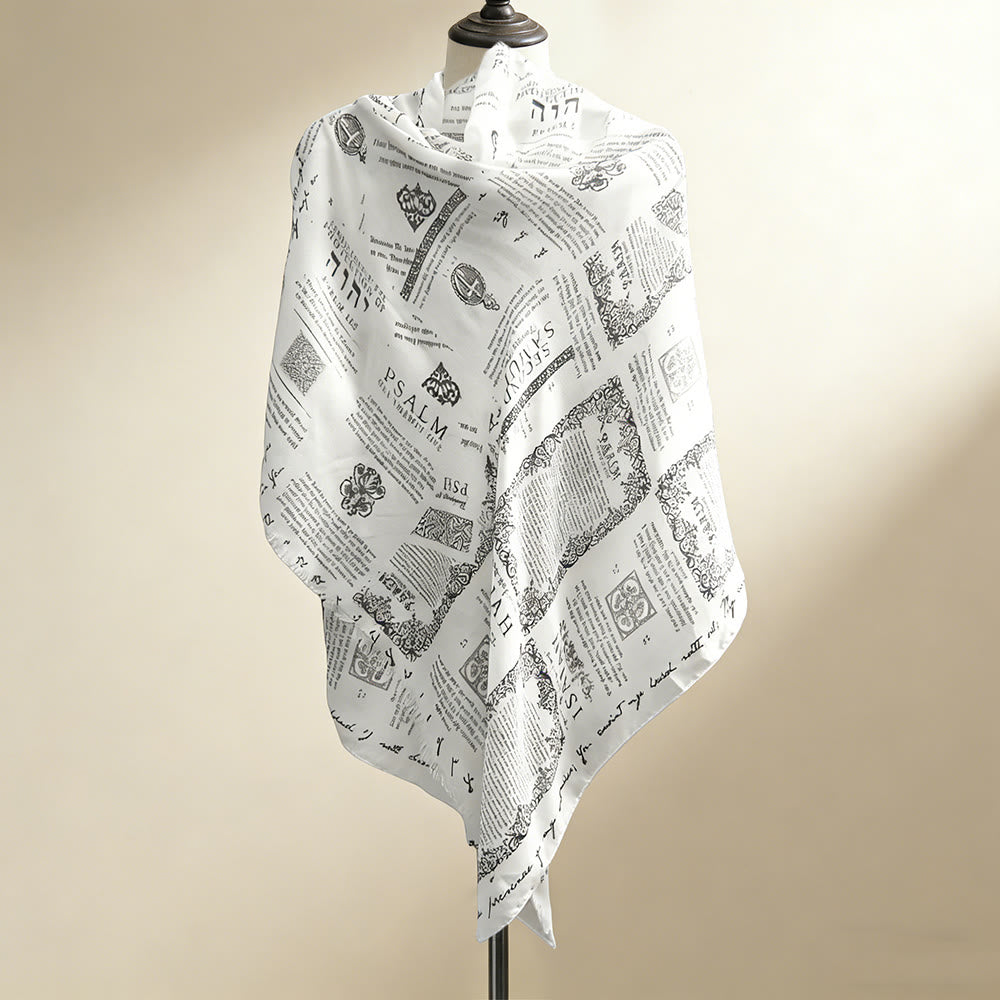 Christianartworkshop God’s Word Printed Shawl: Multi-Hue Design for Daily & Worship Wear - image 1