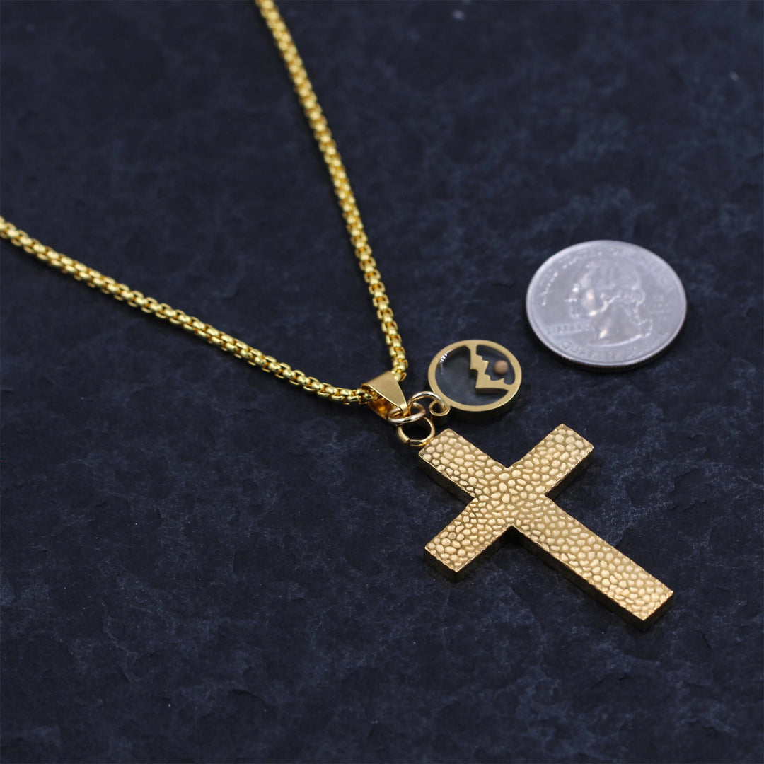 Christianartworkshop Textured Cross Mustard Seed Necklace: Metallic Charms for Spiritual Reminders - image 15