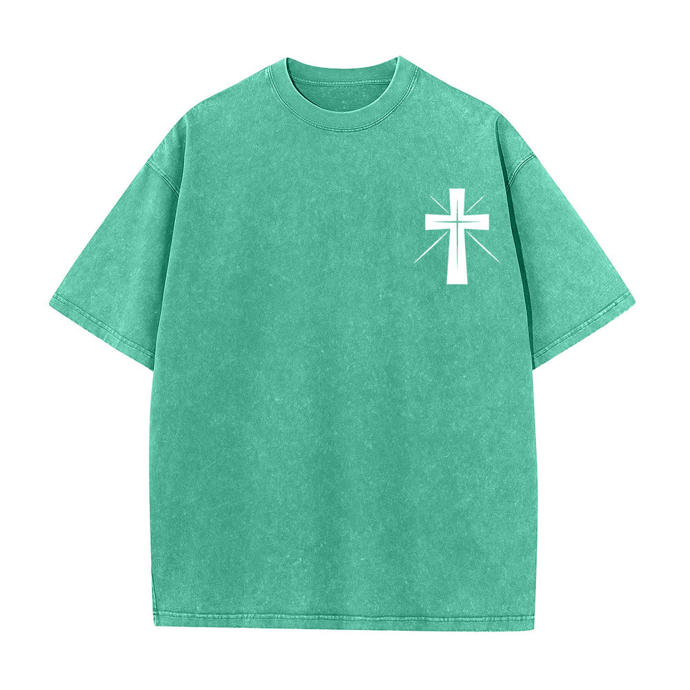 Christianartworkshop Seek First the Kingdom of God Unisex Washed T-Shirt - image 8