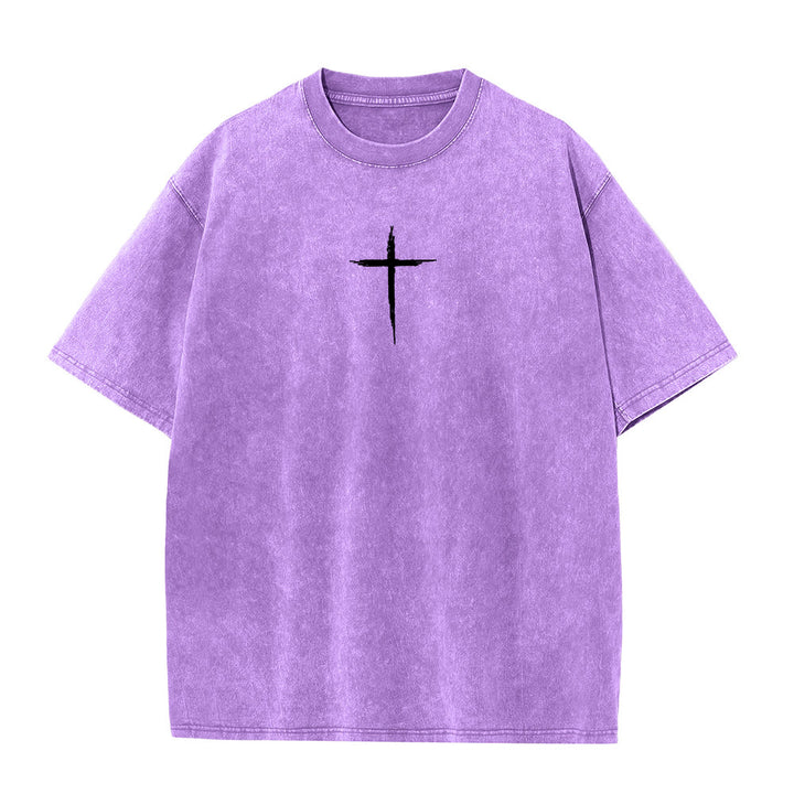 Christianartworkshop Repent For The Kingdom Of Heaven Unisex Washed T-Shirt - image 23