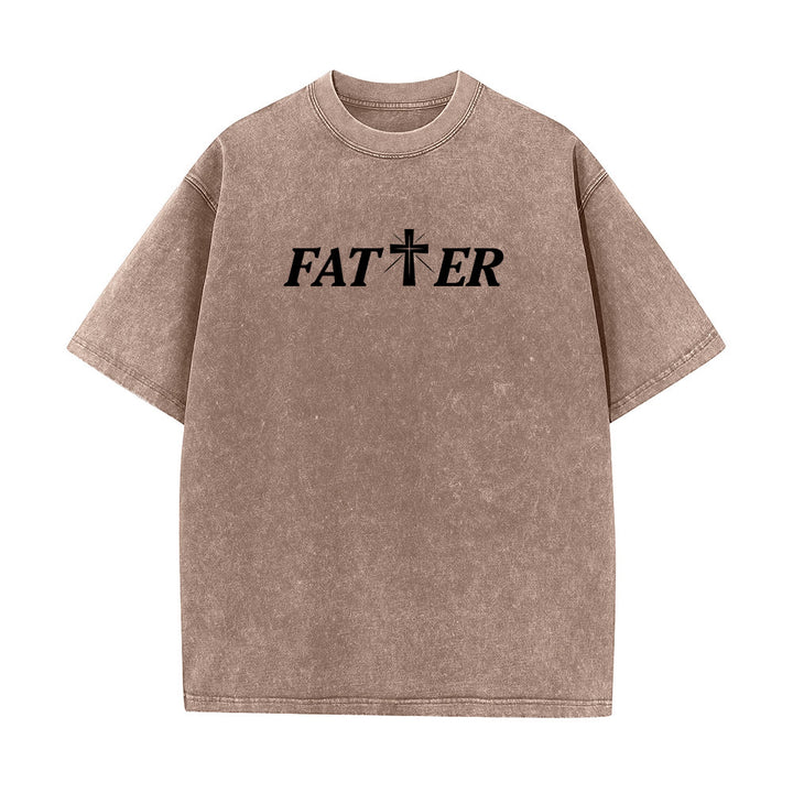 Christianartworkshop Faith-Filled Jesus Crown of Thorns Unisex Washed T-Shirt - image 14