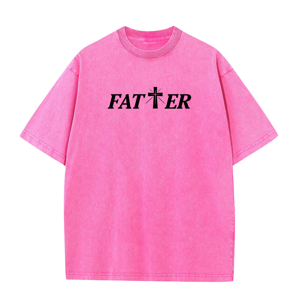 Christianartworkshop Faith-Filled Jesus Crown of Thorns Unisex Washed T-Shirt - image 26