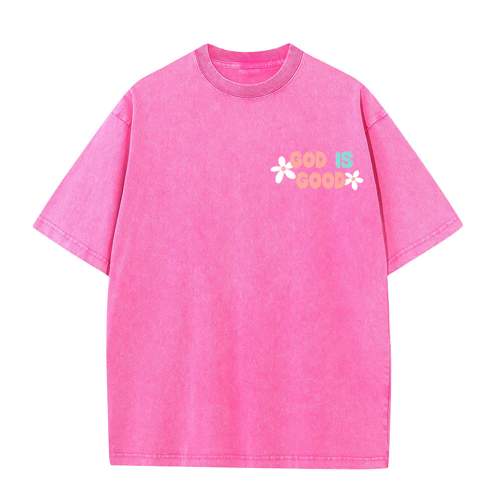 Christianartworkshop God Is Good Even When Life Isn't Unisex Washed T-Shirt - image 26