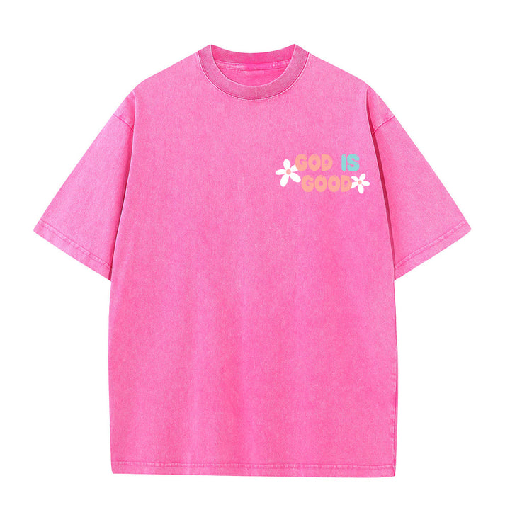 Christianartworkshop God Is Good Even When Life Isn't Unisex Washed T-Shirt - image 26