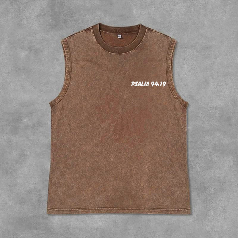 Christianartworkshop Smile You're Loved By God Unisex Washed Tank Top - image 20