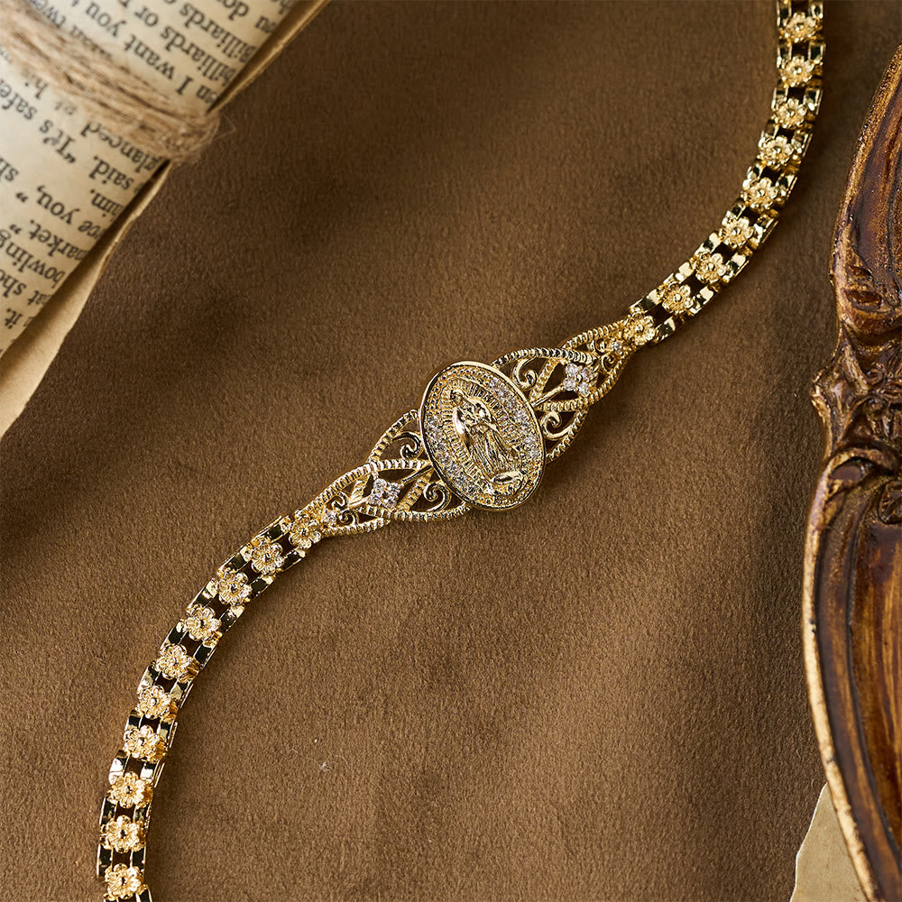 Christianartworkshop Golden Filigree Our Lady Bracelet Collection: A Symbol of Maternal Grace and Protection - image 7