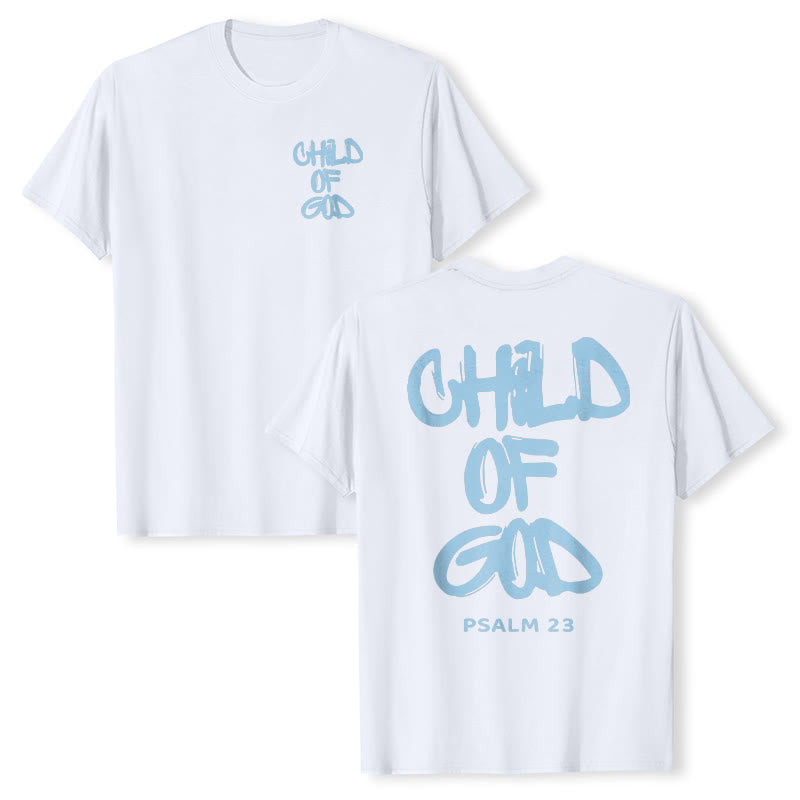 Christianartworkshop Child of God Cotton Adult T-shirt - White - 2XL - image 1