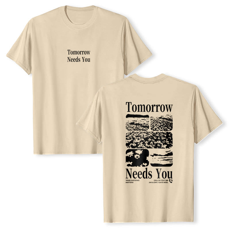 Christianartworkshop Tomorrow Needs You T-Shirt - Beige - 2XL - image 6
