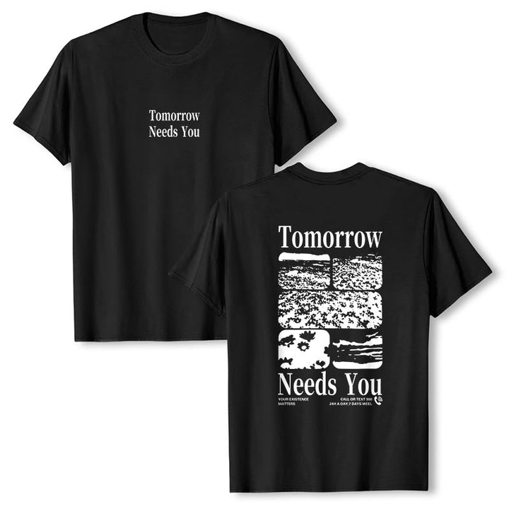 Christianartworkshop Tomorrow Needs You T-Shirt - Black - 2XL - image 3