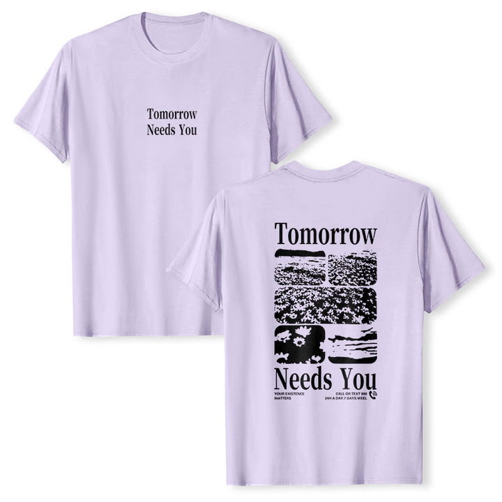 Christianartworkshop Tomorrow Needs You T-Shirt - Purple - 2XL - image 24