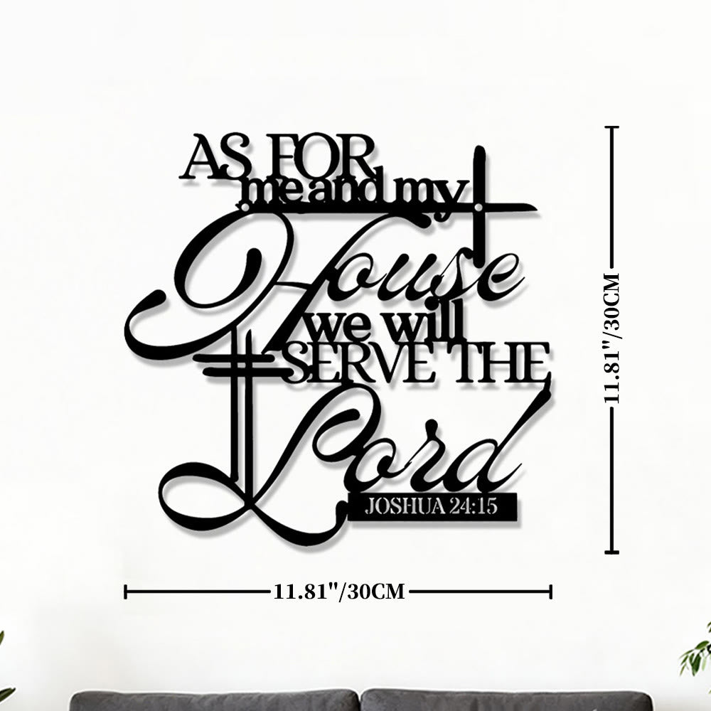 Christianartworkshop As for me and my house Joshua 24:15 Metal Wall Decor: Embody His Unifying Grace - image 5