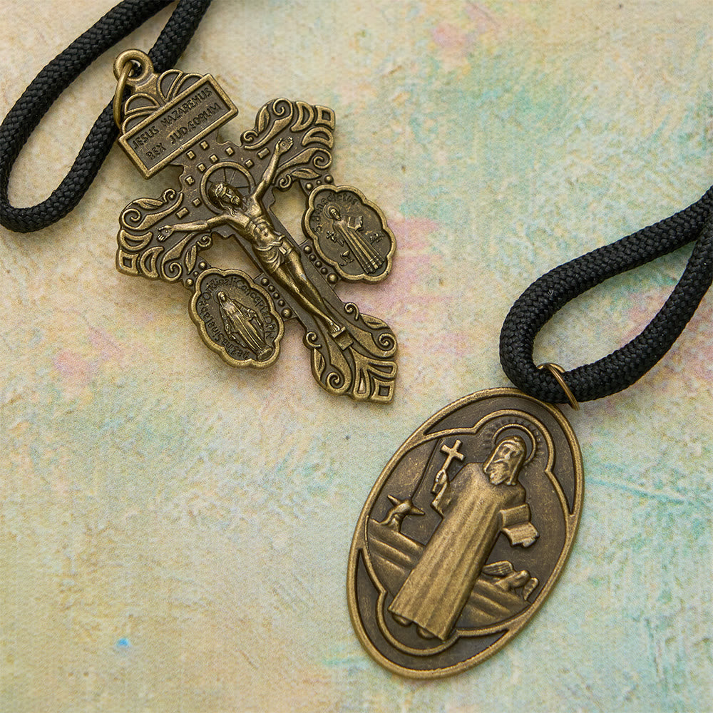 Christianartworkshop Paracord St.Benedict Pocket Rosary: Emblem of Unbreakable Faith & Protection - image 7