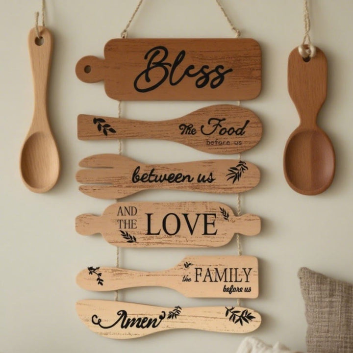 Christianartworkshop Four-Style Rustic Wooden Blessing Wall Art: A Symbol of Familial Faith & Fellowship - D - image 8