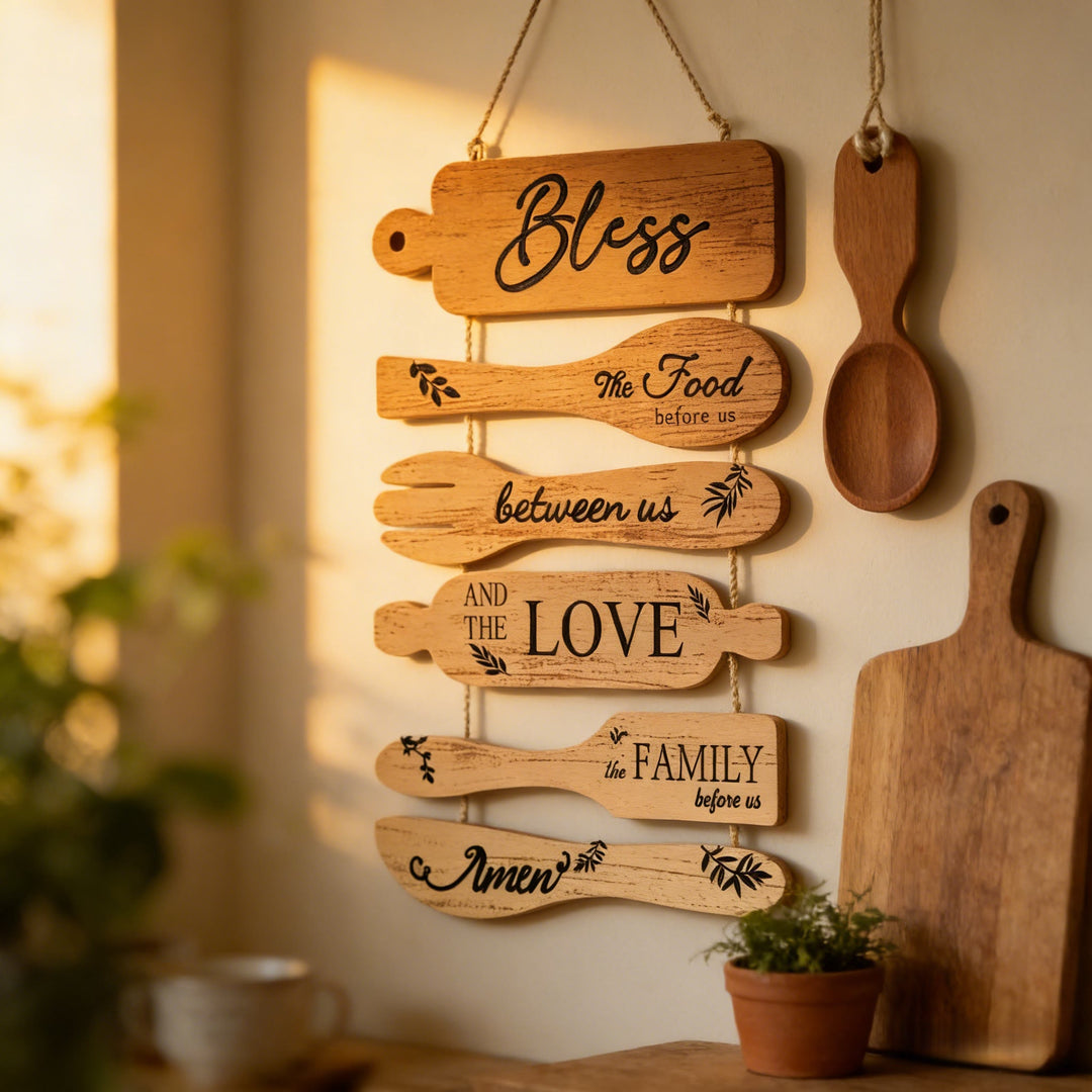 Christianartworkshop Four-Style Rustic Wooden Blessing Wall Art: A Symbol of Familial Faith & Fellowship - image 9