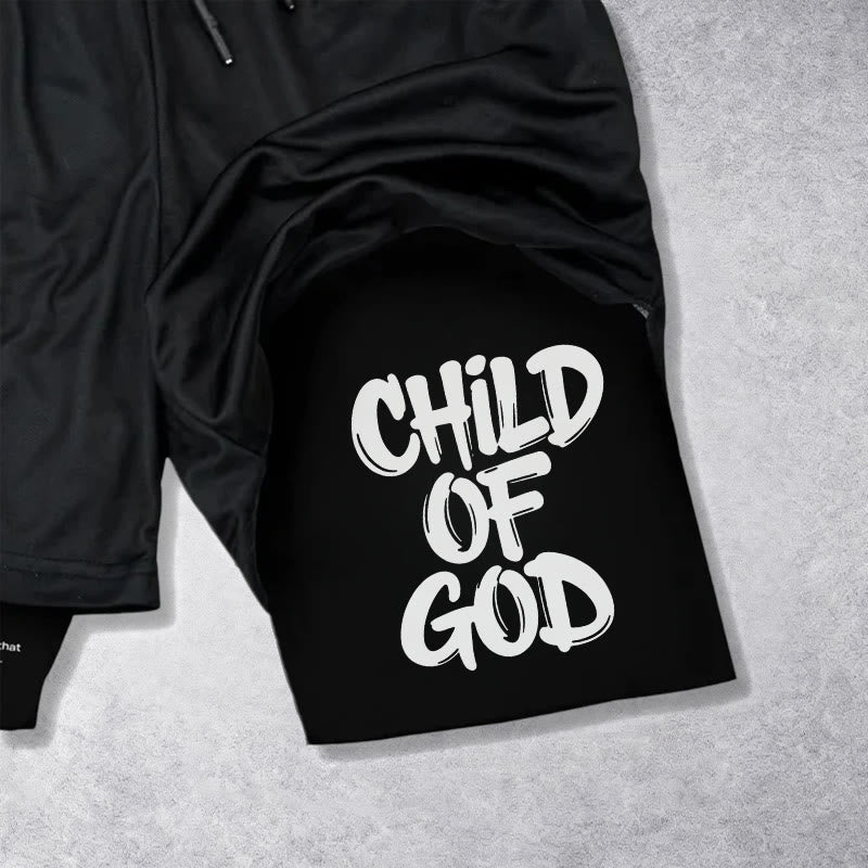 Christianartworkshop 2 Corinthians 6:18 Child Of God Performance Shorts - image 5