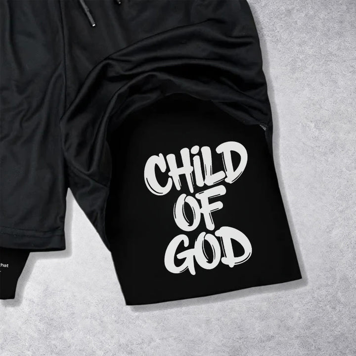 Christianartworkshop 2 Corinthians 6:18 Child Of God Performance Shorts - image 5