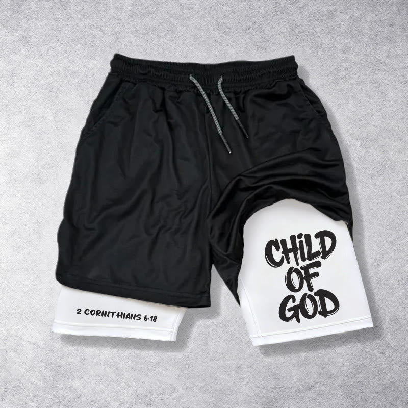 Christianartworkshop 2 Corinthians 6:18 Child Of God Performance Shorts - image 16
