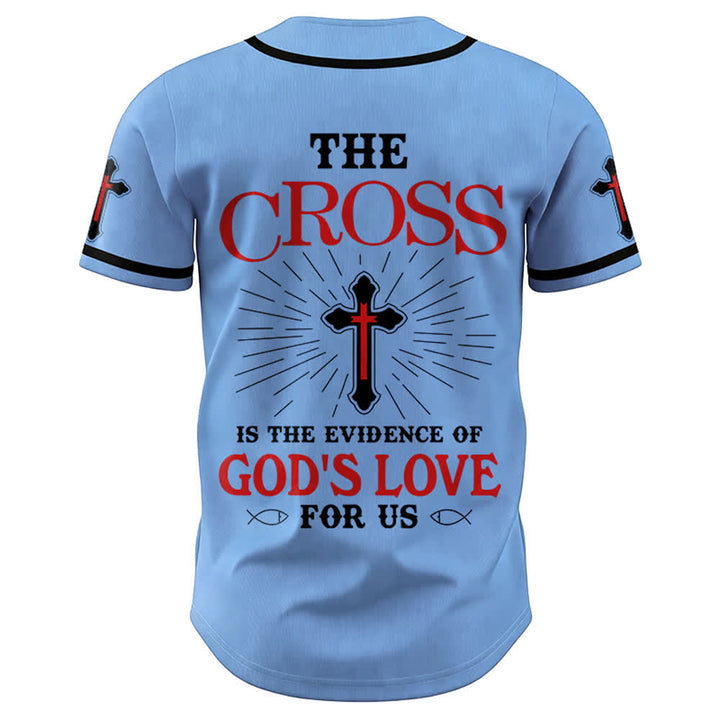 Christianartworkshop The Cross Is The Evidence Of God's Love Unisex Baseball Jersey - image 20