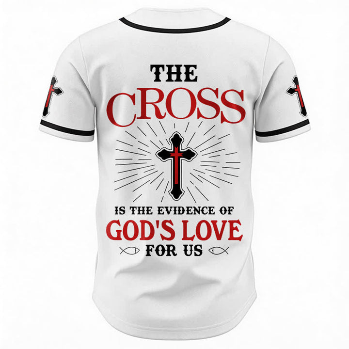Christianartworkshop The Cross Is The Evidence Of God's Love Unisex Baseball Jersey - image 8