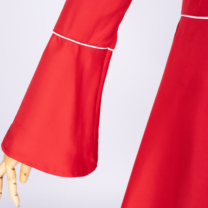 Christianartworkshop Multicolor Flared Sleeves Cassock with Cross Motifs & Ritual Aesthetic - image 4
