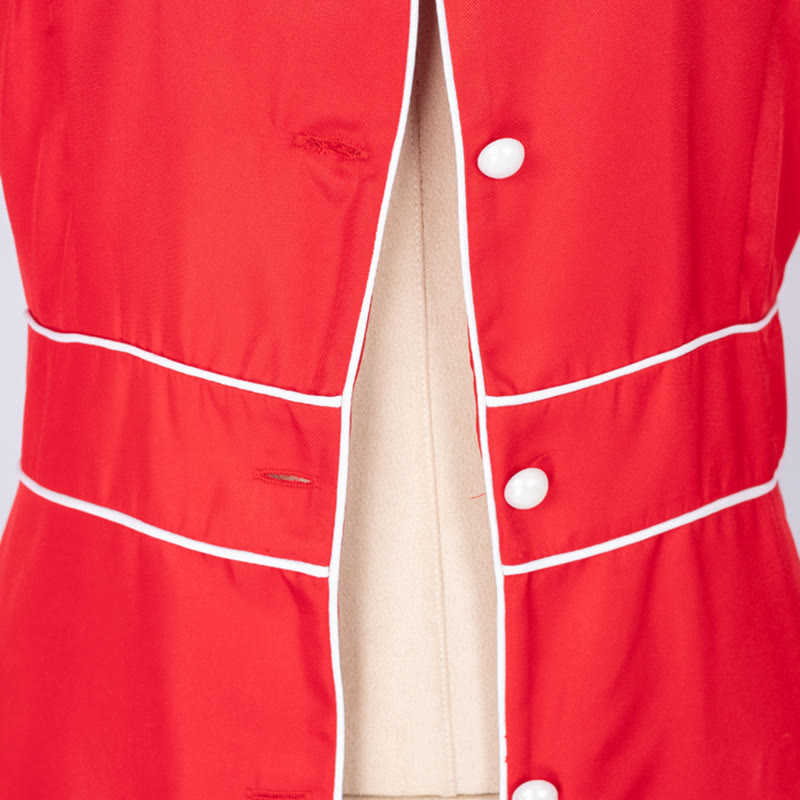 Christianartworkshop Multicolor Flared Sleeves Cassock with Cross Motifs & Ritual Aesthetic - image 5