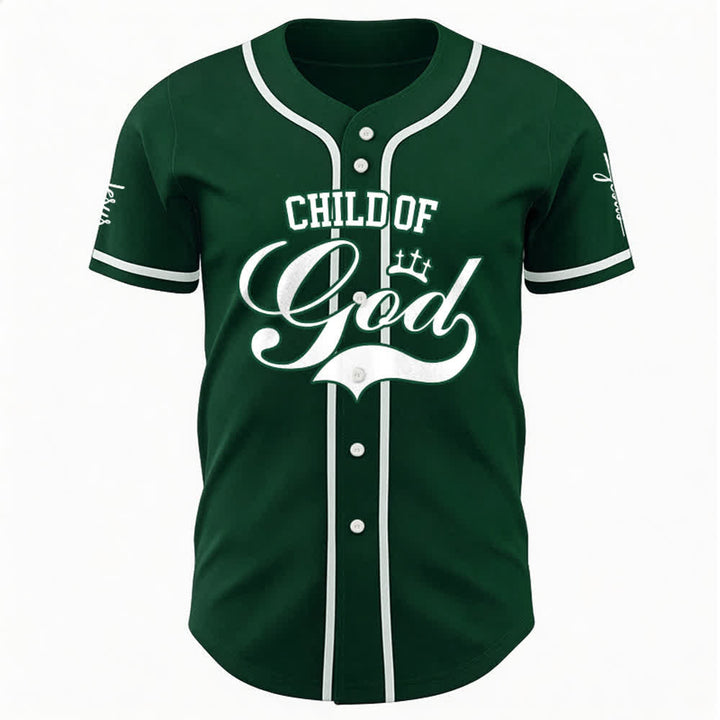 Christianartworkshop Child Of God Personalized Name Number Unisex Custom Baseball Jersey - image 24