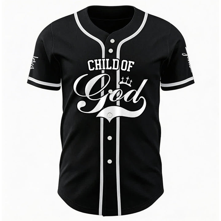 Christianartworkshop Child Of God Personalized Name Number Unisex Custom Baseball Jersey - image 9