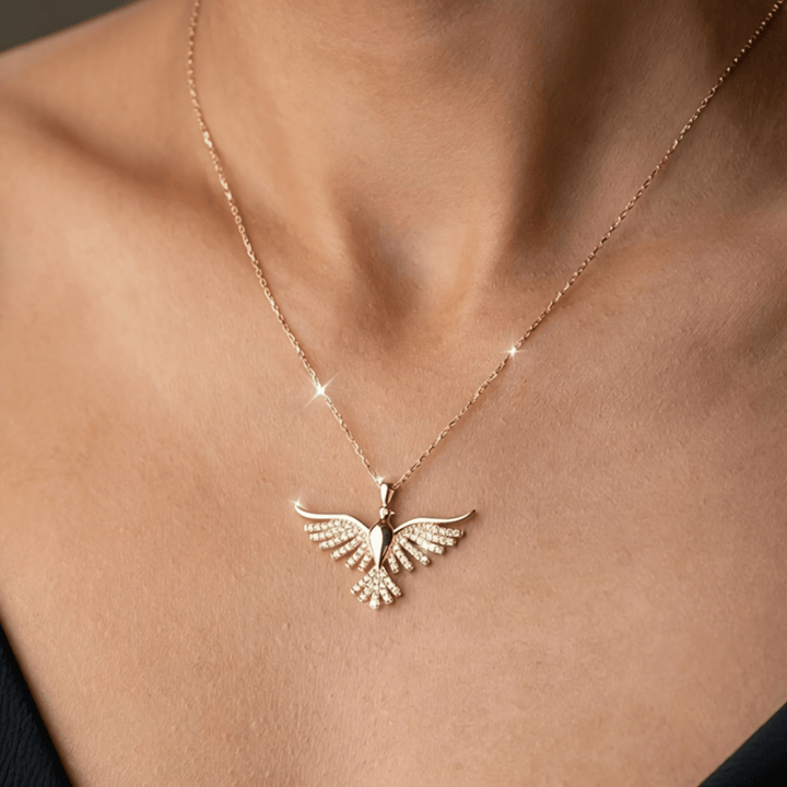 Christianartworkshop Sparkling Holy Spirit Dove Winged Necklace: Emblem of Divine Guidance - image 2