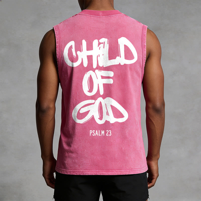Christianartworkshop CHILD OF GOD Unisex Washed Tank Top - image 14