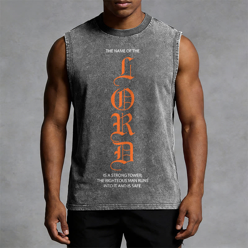 Christianartworkshop LORD Unisex Washed Tank Top - image 1