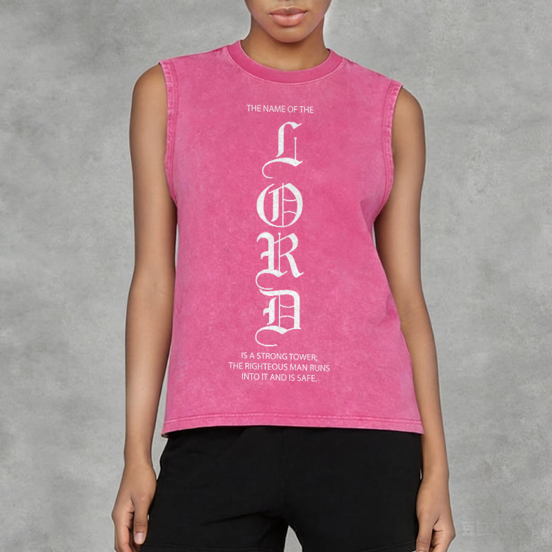Christianartworkshop LORD Unisex Washed Tank Top - image 14