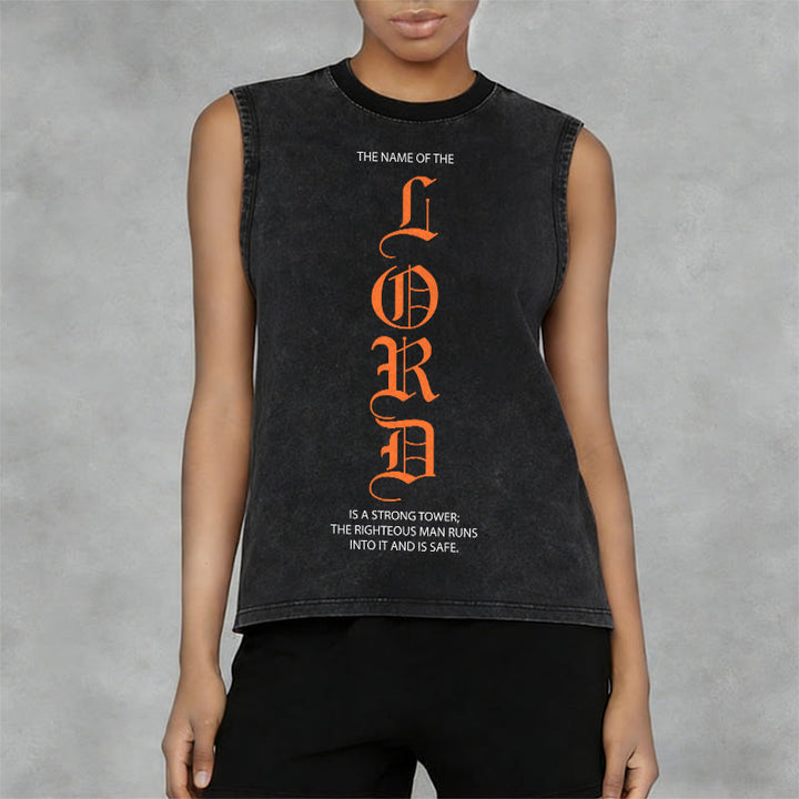 Christianartworkshop LORD Unisex Washed Tank Top - image 11