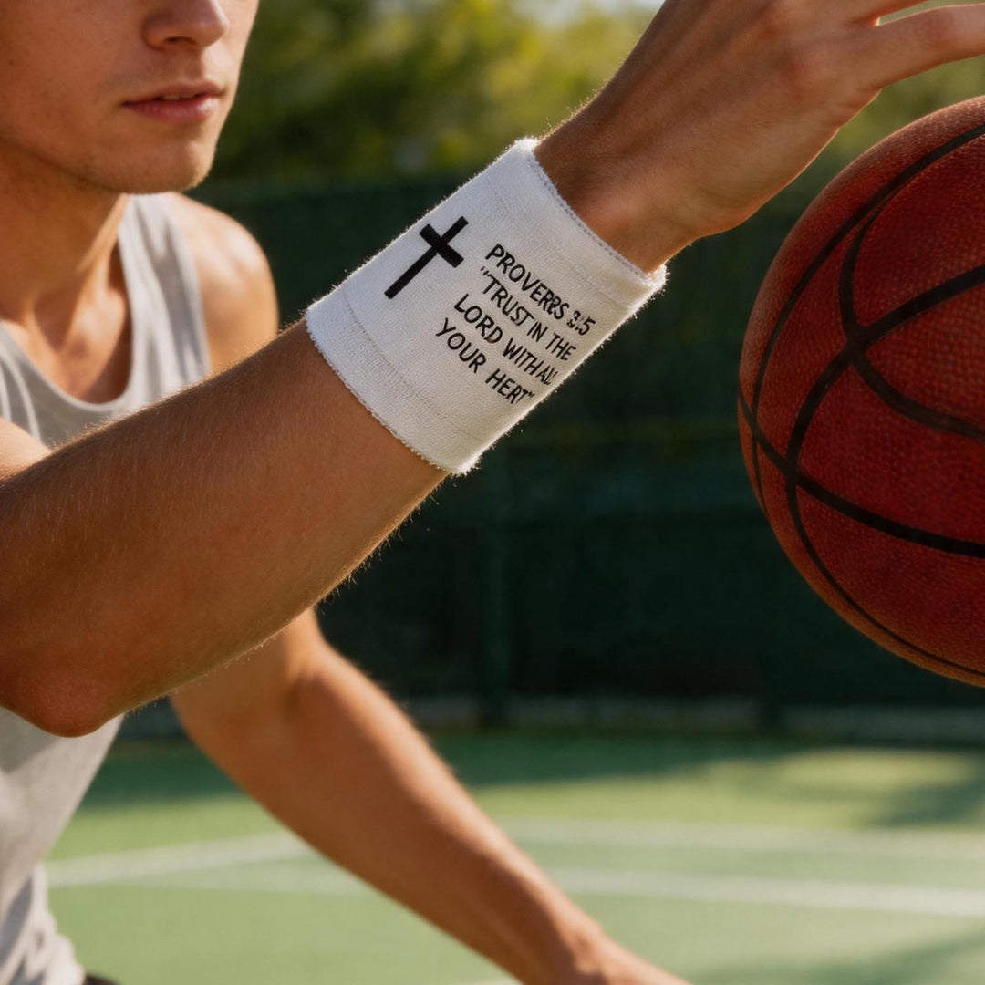 Christianartworkshop Proverbs 3:5 & PH 4:13 Bible Verse Athletic Tape: Cross Faith Wrist Support Wrap - image 6