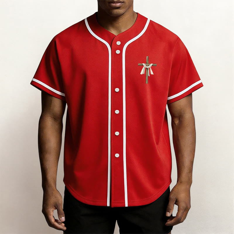 Christianartworkshop He Is Not Here He Is Risen Faith Unisex Baseball Jersey - image 23