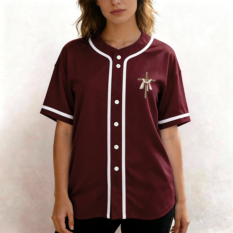 Christianartworkshop He Is Not Here He Is Risen Faith Unisex Baseball Jersey - image 32