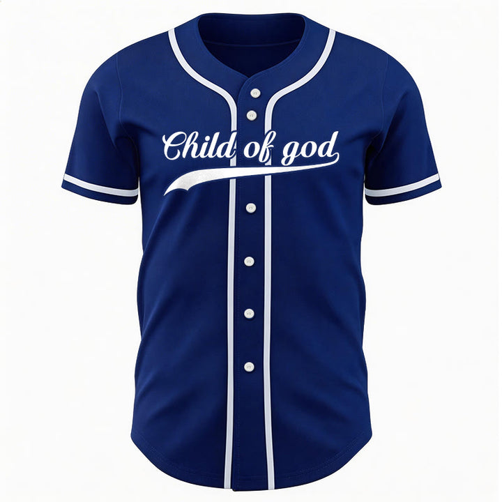 Christianartworkshop Child Of God Custom Name Number Unisex Baseball Jersey - image 13
