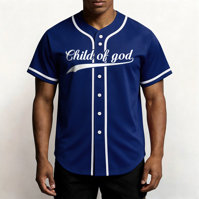 Christianartworkshop Child Of God Custom Name Number Unisex Baseball Jersey - image 9
