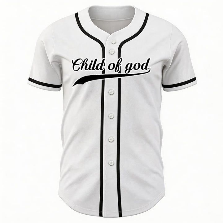 Christianartworkshop Child Of God Custom Name Number Unisex Baseball Jersey - image 20
