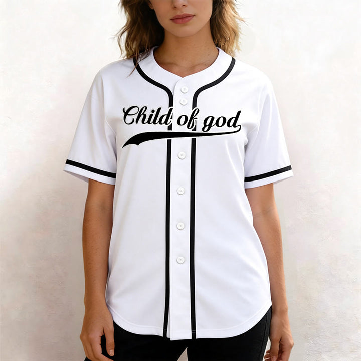 Christianartworkshop Child Of God Custom Name Number Unisex Baseball Jersey - image 16