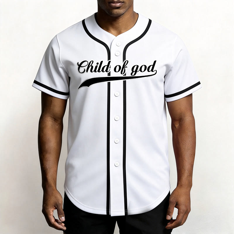 Christianartworkshop Child Of God Custom Name Number Unisex Baseball Jersey - image 18
