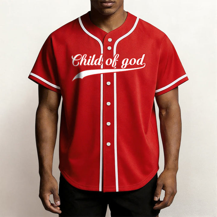 Christianartworkshop Child Of God Custom Name Number Unisex Baseball Jersey - image 23