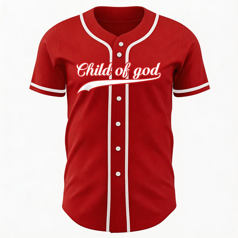 Christianartworkshop Child Of God Custom Name Number Unisex Baseball Jersey - image 27
