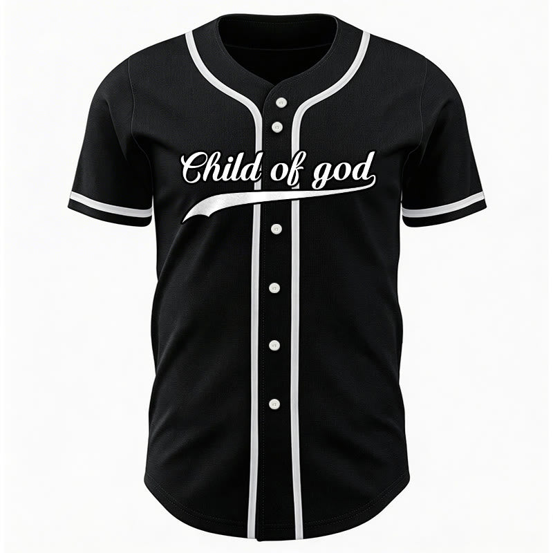 Christianartworkshop Child Of God Custom Name Number Unisex Baseball Jersey - image 34