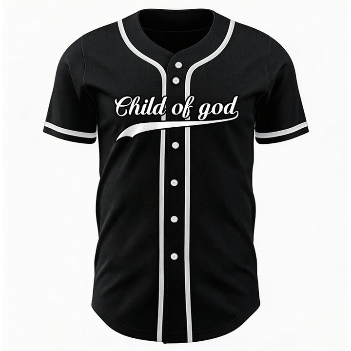 Christianartworkshop Child Of God Custom Name Number Unisex Baseball Jersey - image 34