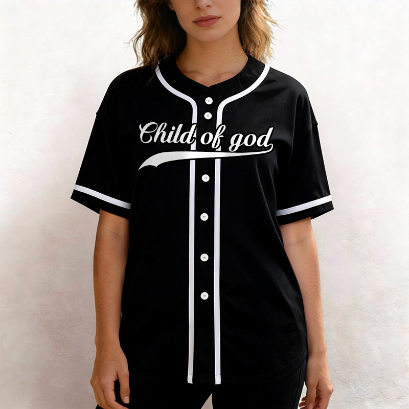 Christianartworkshop Child Of God Custom Name Number Unisex Baseball Jersey - image 32