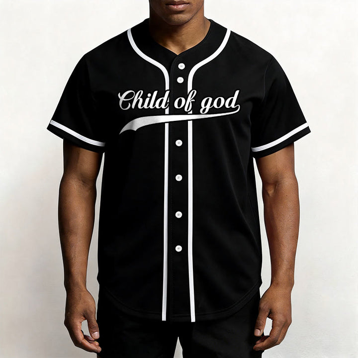 Christianartworkshop Child Of God Custom Name Number Unisex Baseball Jersey - image 30