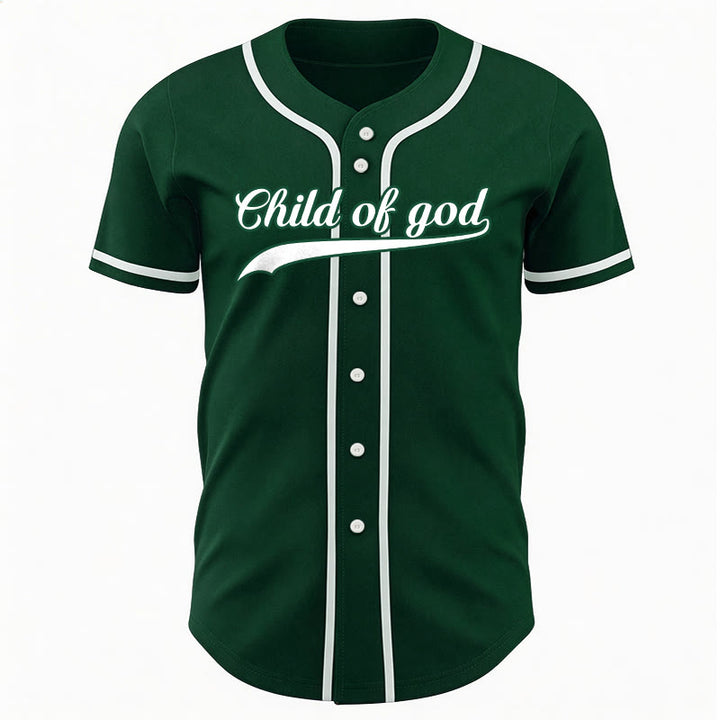 Christianartworkshop Child Of God Custom Name Number Unisex Baseball Jersey - image 55