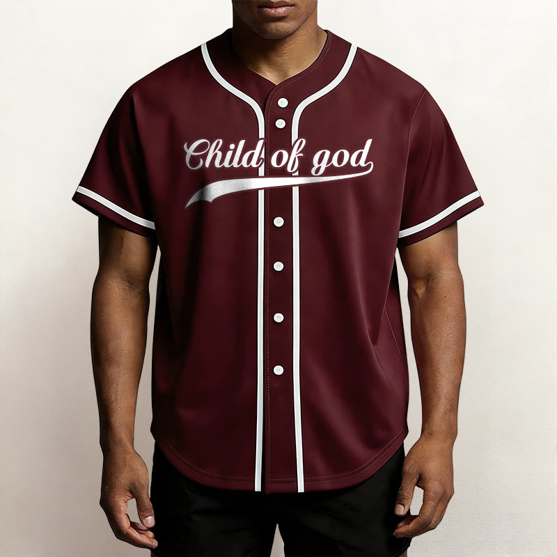 Christianartworkshop Child Of God Custom Name Number Unisex Baseball Jersey - image 37