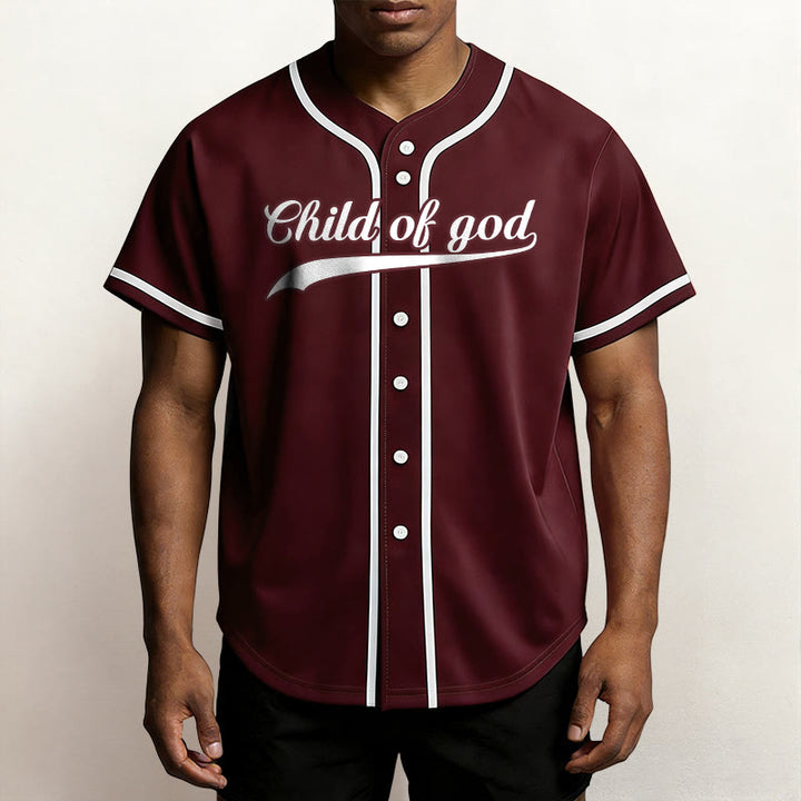 Christianartworkshop Child Of God Custom Name Number Unisex Baseball Jersey - image 37