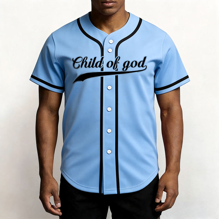 Christianartworkshop Child Of God Custom Name Number Unisex Baseball Jersey - image 44